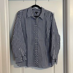 Talbot’s size XL Navy Gingham button down